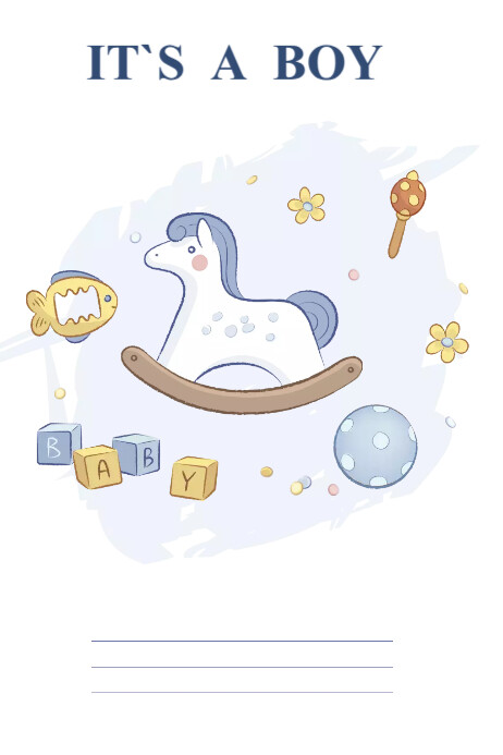 It S A Boy Template PosterMyWall